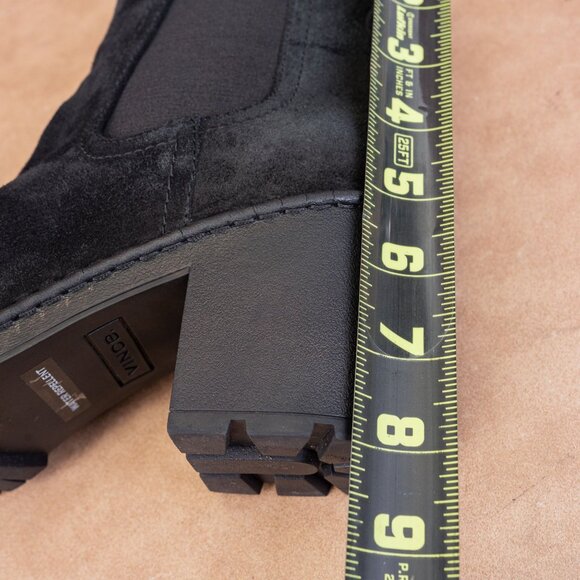 Vince Women Henderson Waterproof Chelsea Black Suede Ankle Boots sz 8US EUR 39 - Picture 7 of 9